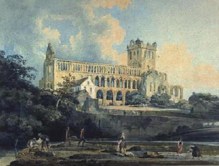 Thomas Girtin Jedburgh Abbey from the River France oil painting art
